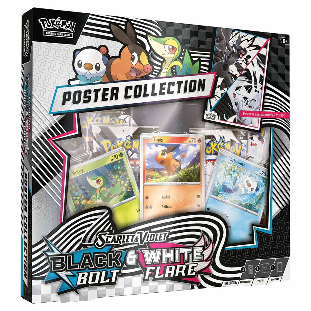 Pokemon TCG: Scarlet & Violet - Black Bolt & White Flare Unova Poster Collection
