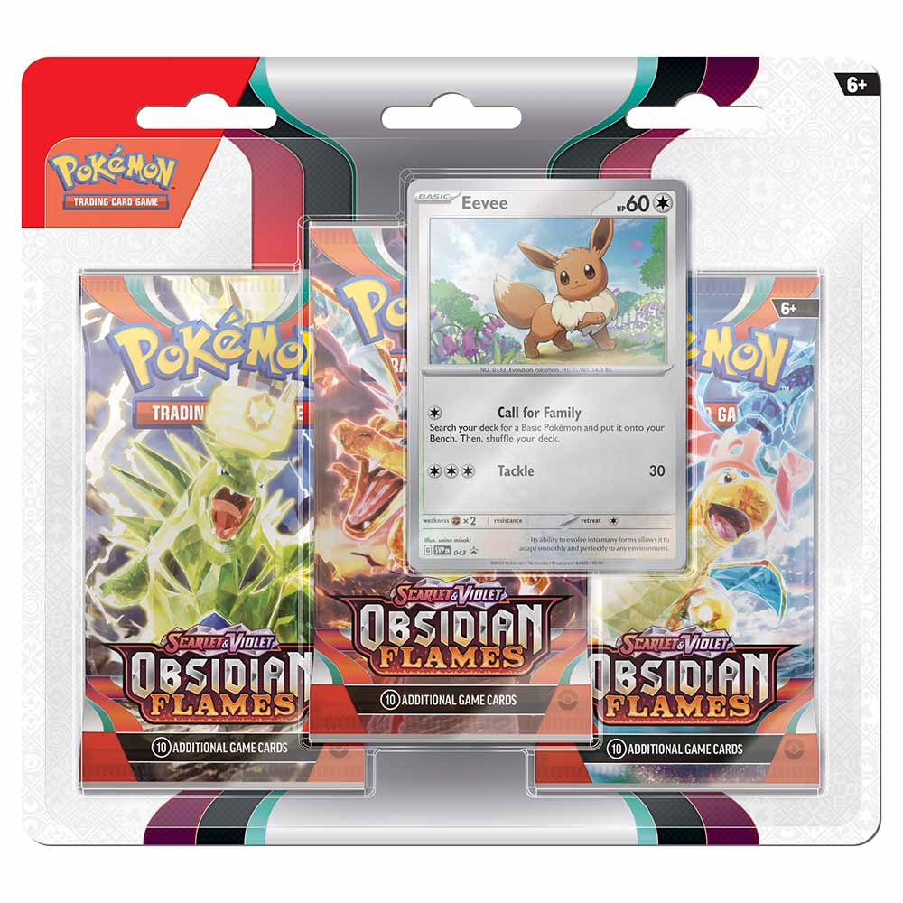 Pokemon TCG: Scarlet & Violet - Obsidian Flames Three-Booster Blister Pack