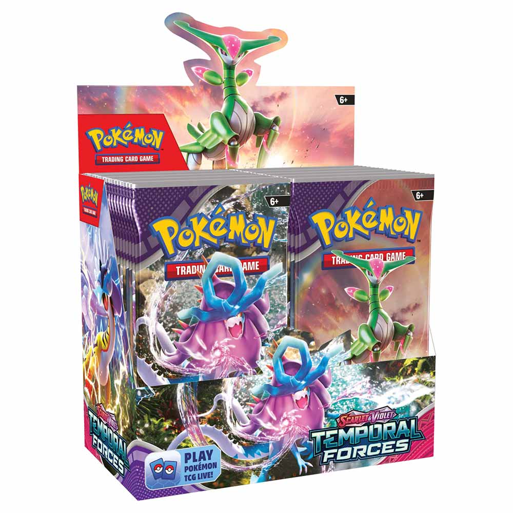 Pokemon TCG: Scarlet & Violet - Temporal Forces Booster Box WP Games Pokemon TCG: Scarlet & Violet - Temporal Forces Booster Box WP Games