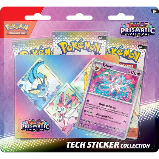 Pokemon TCG: Scarlet & Violet - Prismatic Evolutions Tech Sticker Blister Booster Pack