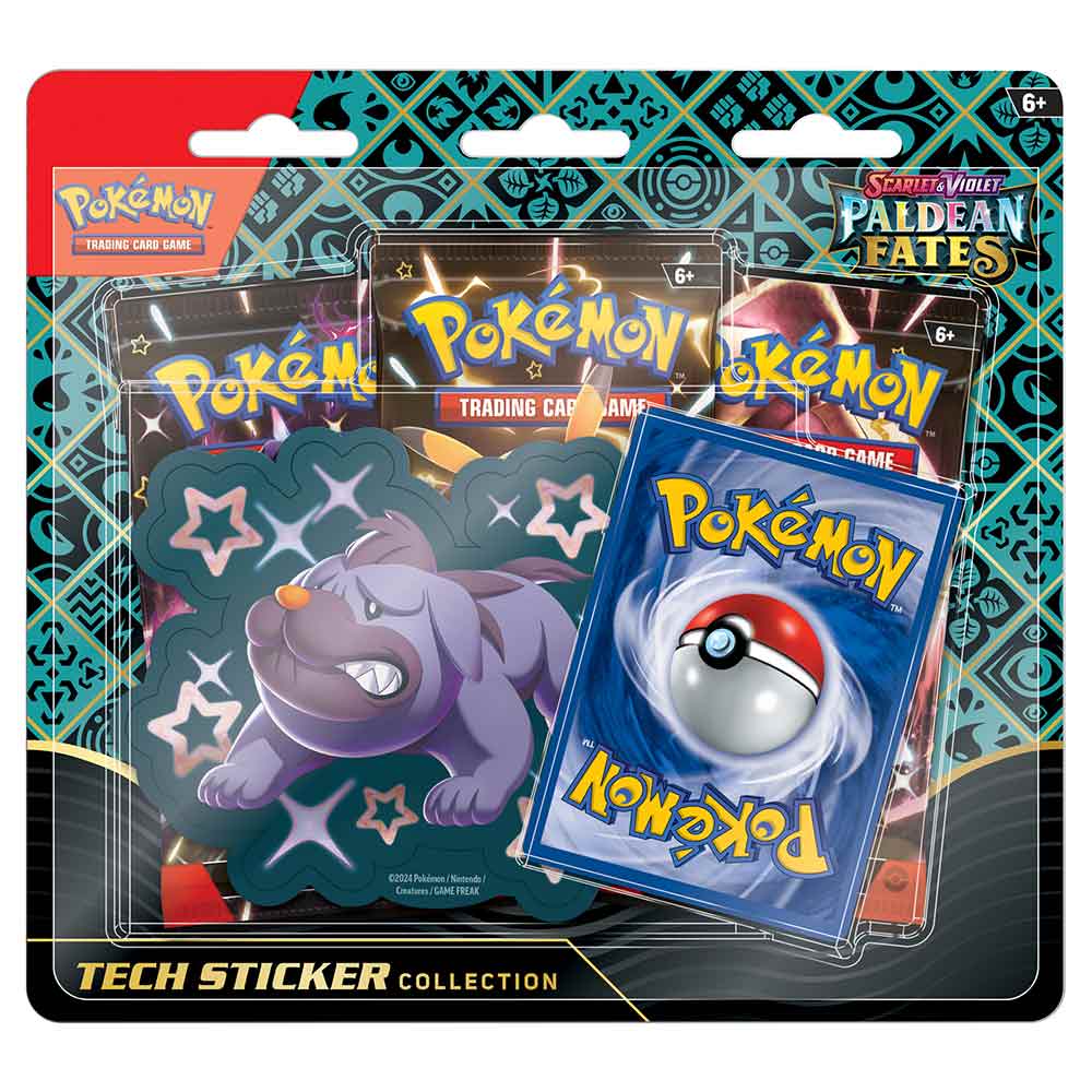 Pokemon TCG: Scarlet & Violet - Paldean Fates Tech Sticker Blister Booster Pack