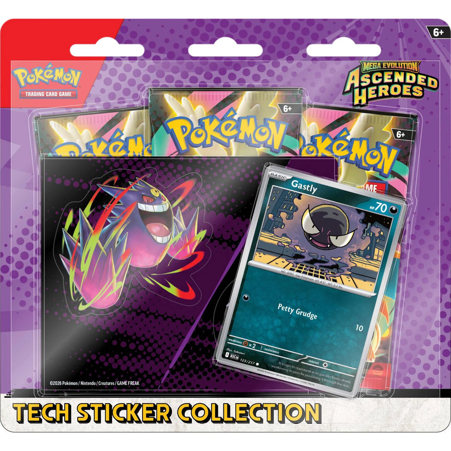 Pokemon TCG: Mega Evolution - Ascended Heroes Tech Sticker Collection Blister Booster Pack