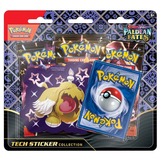 Pokemon TCG: Scarlet & Violet - Paldean Fates Tech Sticker Blister Booster Pack