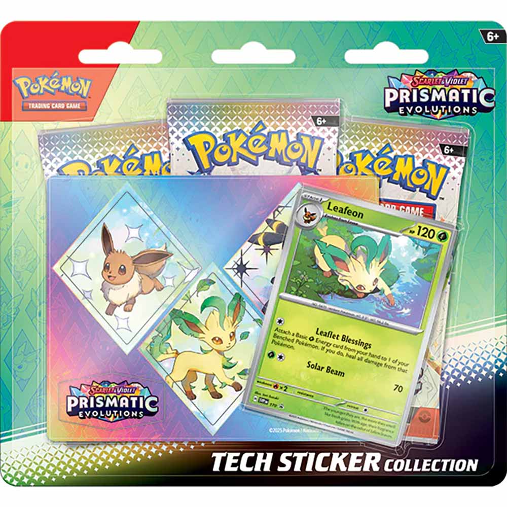 Pokemon TCG: Scarlet & Violet - Prismatic Evolutions Tech Sticker Blister Booster Pack
