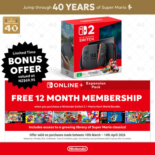 Nintendo Switch 2 + Mario Kart World Console Bundle Bonus Offer
