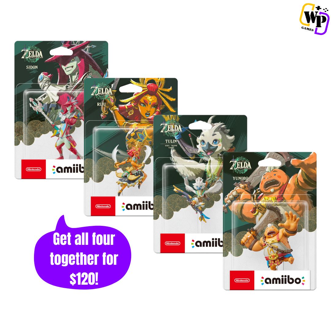 Nintendo Amiibo Bundle: Riju/Sidon/Tulin/Yunobo - The Legend of Zelda: Tears of the Kingdom