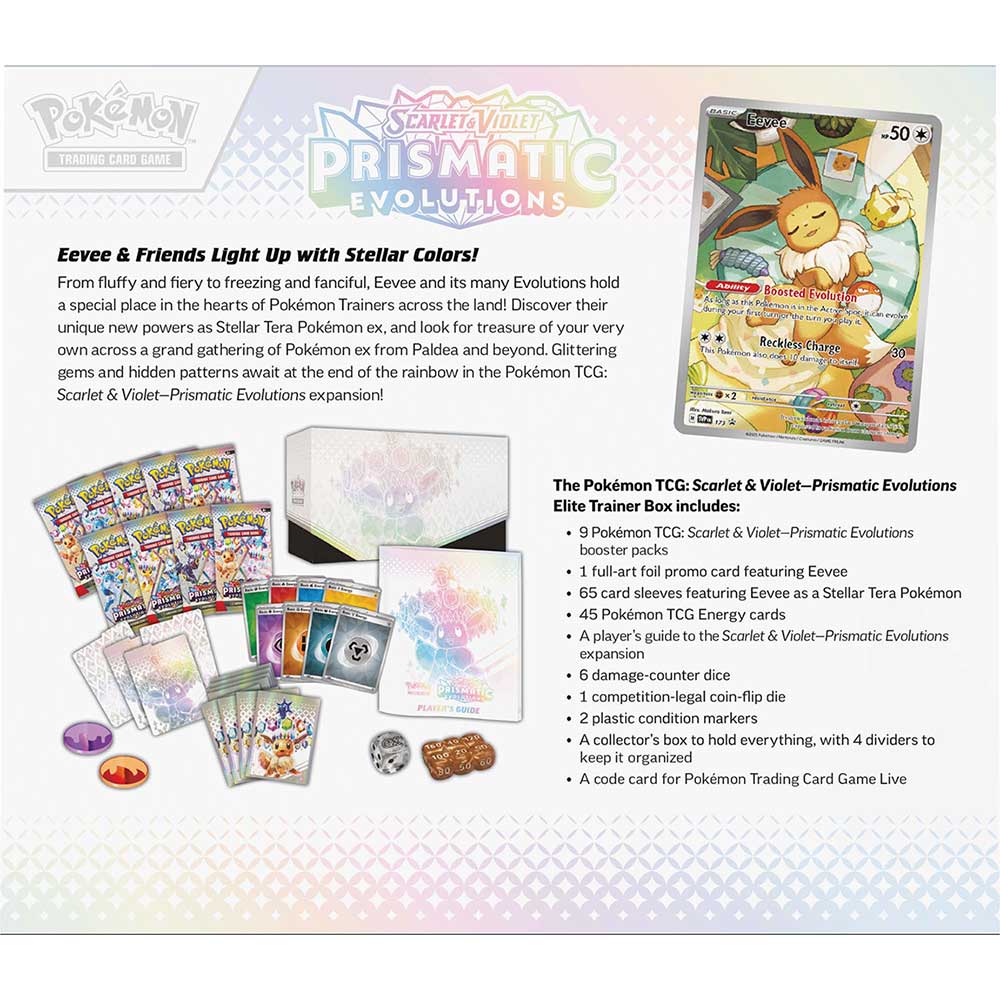 Pokemon TCG: Scarlet & Violet - Prismatic Evolutions Elite Trainer Box