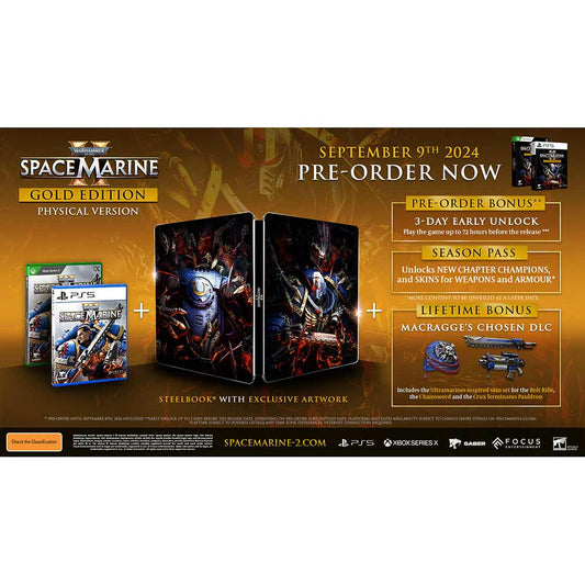 Warhammer 40,000 Space Marine II Gold Edition - PlayStation 5 (Pre-Order)