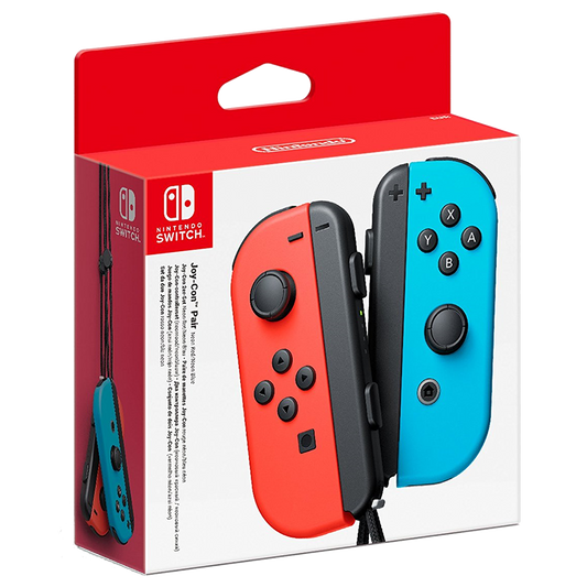 Nintendo Switch Joy Con Controller Set (Neon Red and Neon Blue)