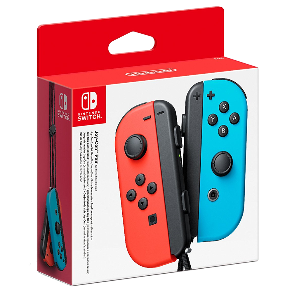 Nintendo Switch Joy Con Controller Set (Neon Red and Neon Blue)