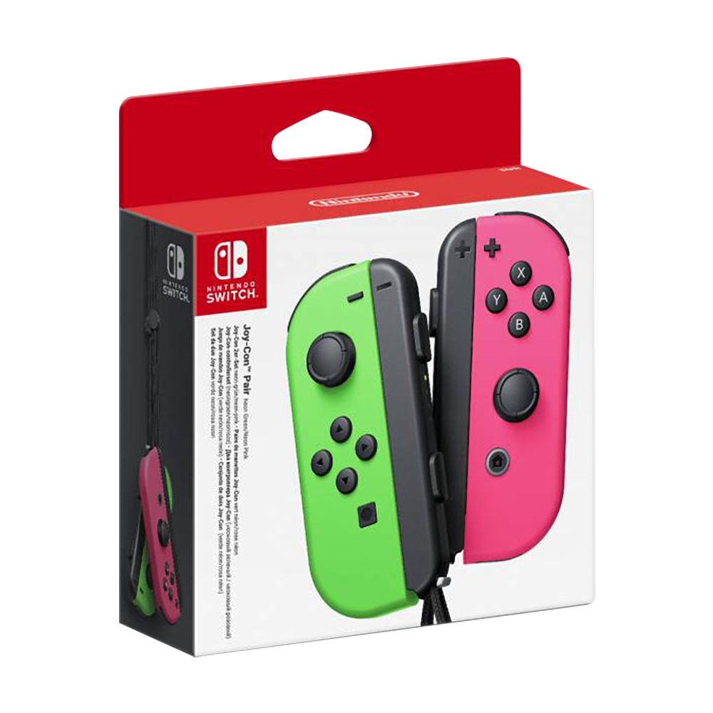 Nintendo Switch Joy Con Controller Set (Neon Green and Neon Pink)