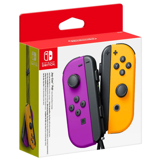 Nintendo Switch Joy Con Controller Set (Neon Purple and Neon Orange)