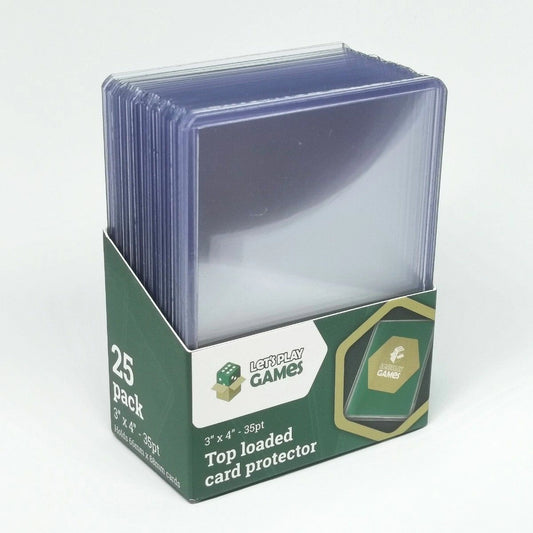 LPG Toploader 3" x 4" 35pt - 25 Pack (Regular Clear)