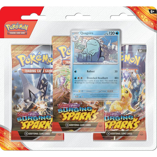 Pokemon TCG: Scarlet & Violet - Surging Sparks Three Booster Blister