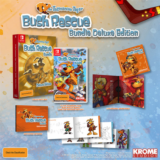 TY the Tasmanian Tiger HD: Bush Rescue Bundle Deluxe Edition - Nintendo Switch (Pre-Order)