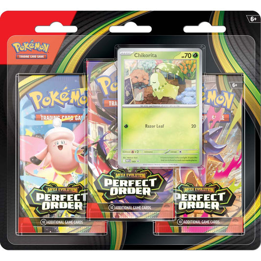 Pokemon TCG: Mega Evolution - Perfect Order Three Booster Blister