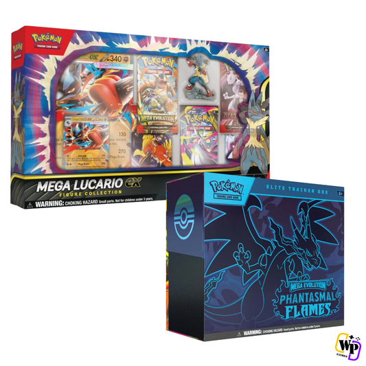1x Phantasmal Flames ETB + 1x Mega Lucario ex Figure Collection
