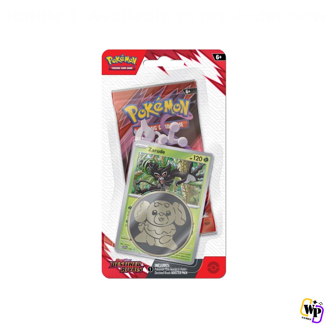 Pokemon TCG: Scarlet & Violet - Destined Rivals Checklane Blister Booster Pack Zarude