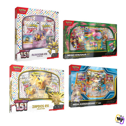 Pokemon TCG: 151 Zapdos & Alakazam Combo Bundles