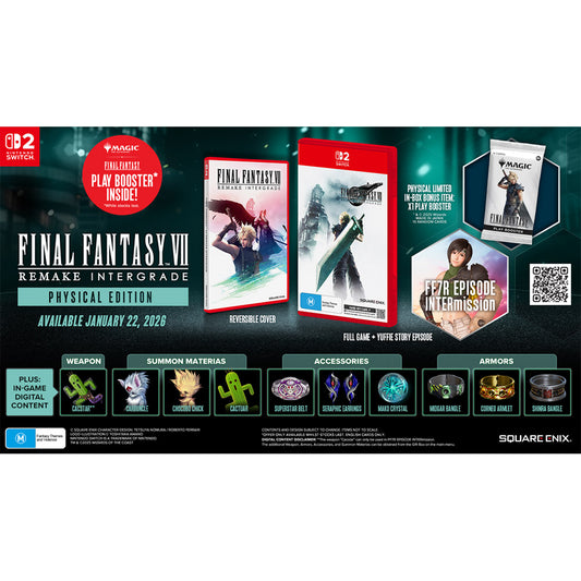 FINAL FANTASY VII Remake Intergrade - Nintendo Switch 2