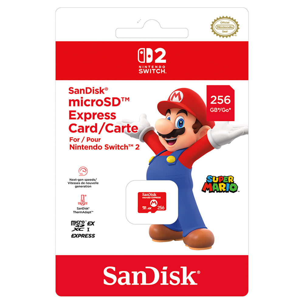 SanDisk microSD Express Card 256GB for Nintendo Switch 2