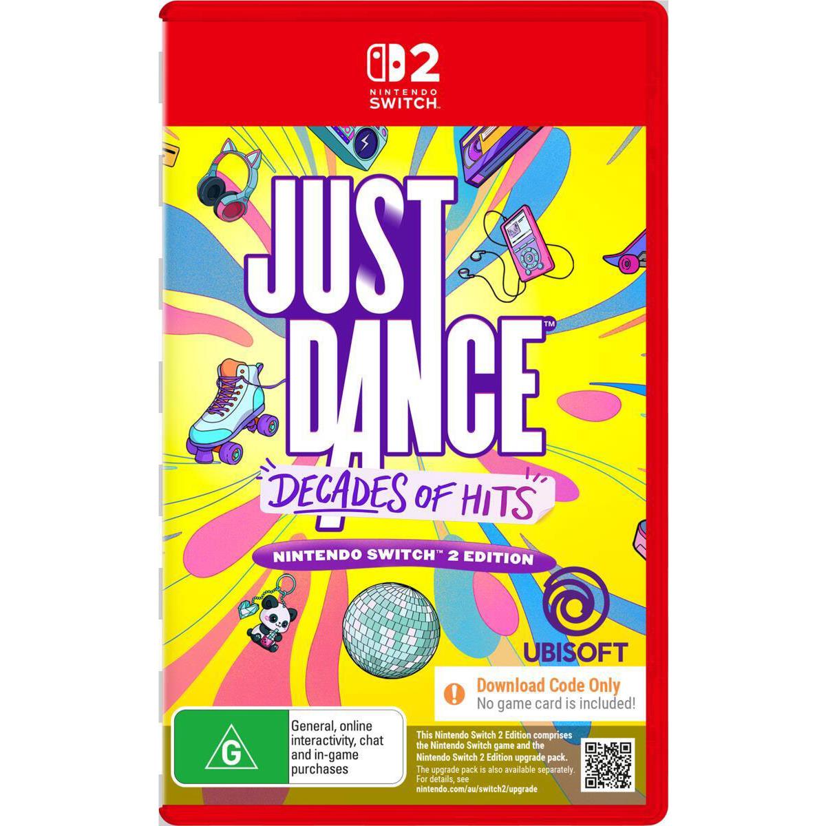 Just Dance: Decades of Hits (Code-in-a-Box) - Nintendo Switch 2