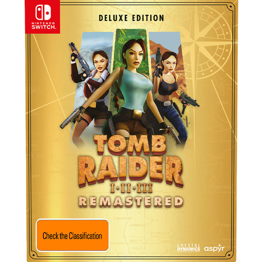 Tomb Raider I-III Remastered Collection Deluxe Edition - Nintendo Switch