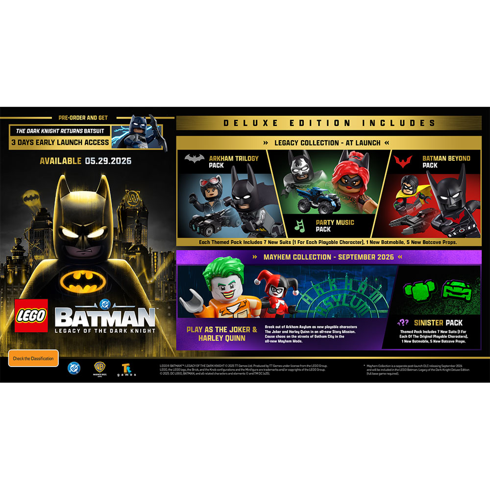 LEGO Batman: Legacy of the Dark Knight Deluxe Edition Content