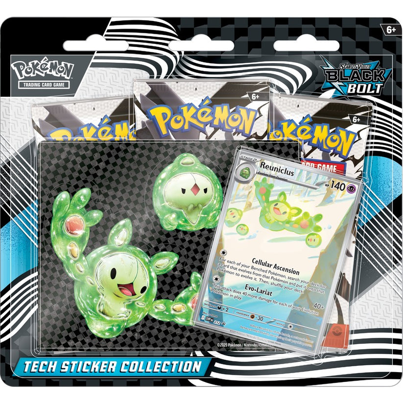 Pokemon TCG: Scarlet & Violet - Black Bolt Tech Sticker Blister Booster Pack