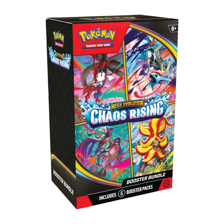 Pokémon TCG Mega Evolution Chaos Rising Booster Bundle of six sealed booster packs