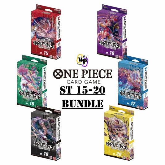 One Piece TCG: ST 15-20 Starter Deck Bundle