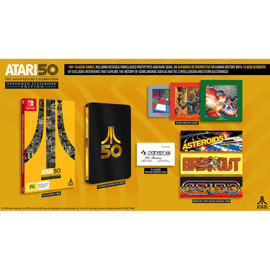 Atari 50: The Anniversary Celebration – Expanded Steelbook Edition - Nintendo Switch (Pre-Order)