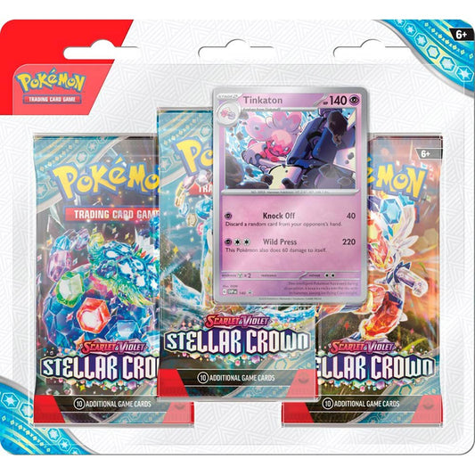 Pokemon TCG: Scarlet & Violet - Stellar Crown Three Booster Blister