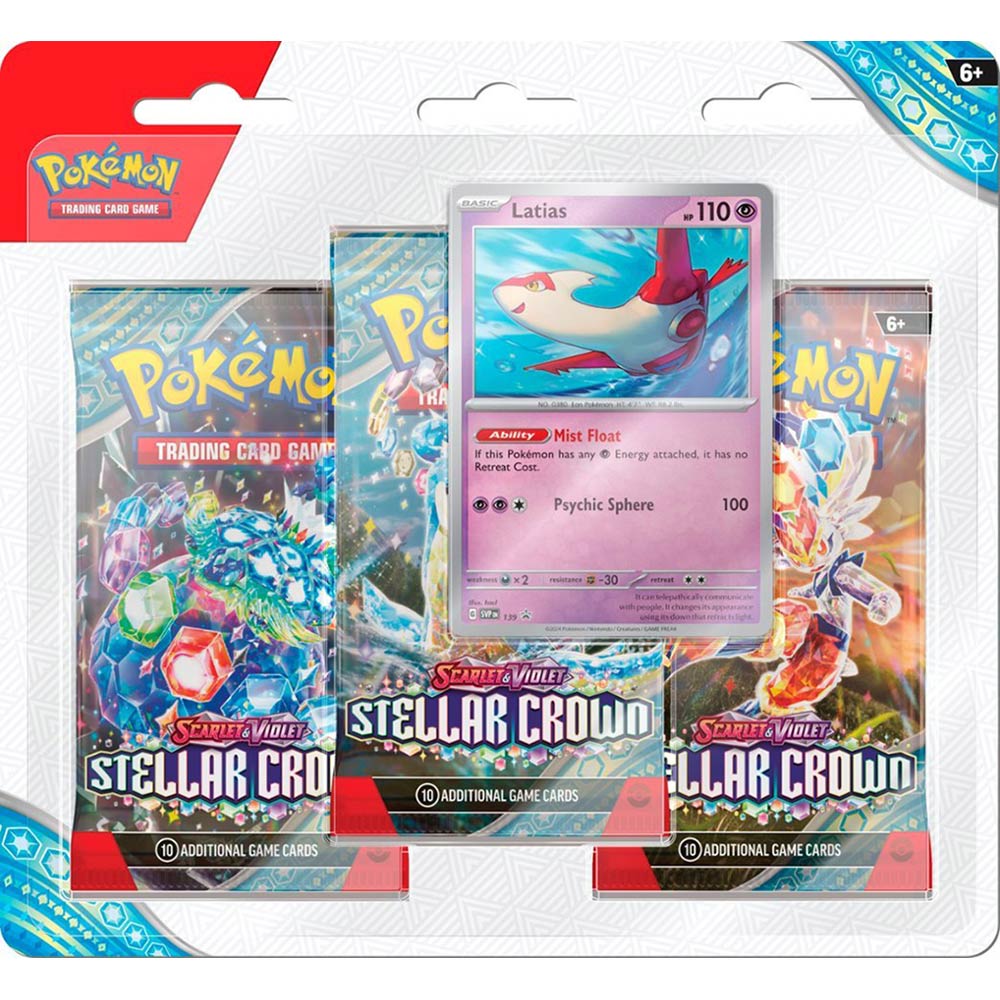 Pokemon TCG: Scarlet & Violet - Stellar Crown Three Booster Blister