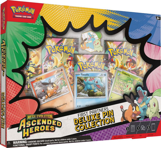 Pokemon TCG: Mega Evolution - Ascended Heroes First Partners Deluxe Pin Collection