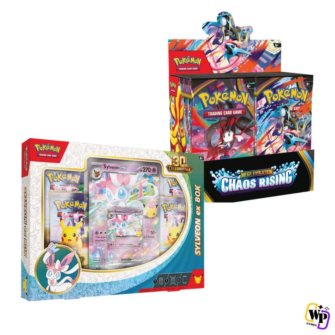 Pokemon TCG: 30th Celebration Bundle 10: 1x 30th Celebration Ex Box + 1x Chaos Rising Booster Box