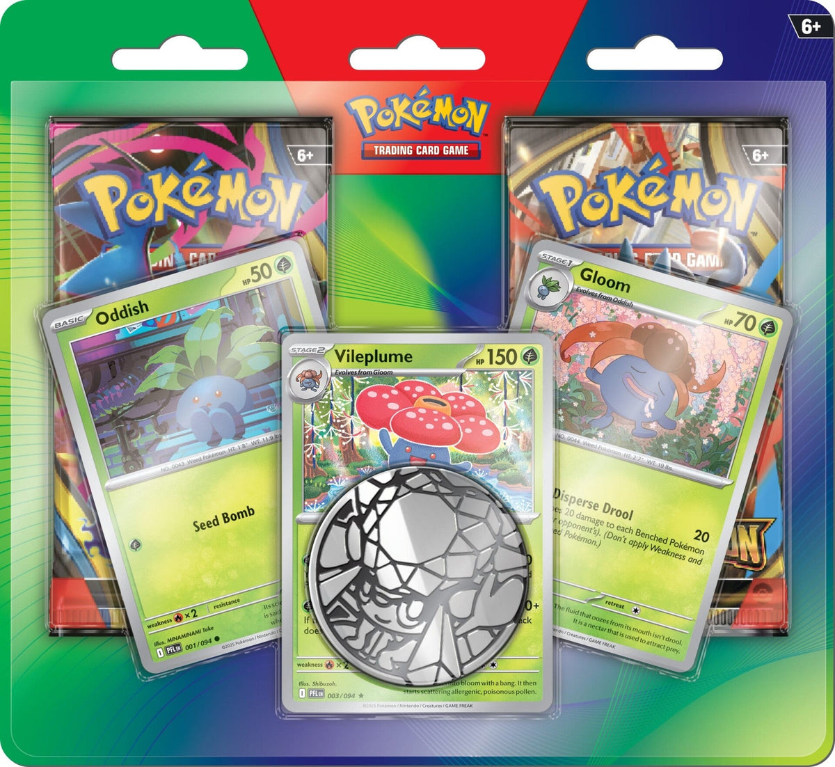 Pokemon TCG: Enhanced 2 Pack Blister Booster Pack - Vileplume