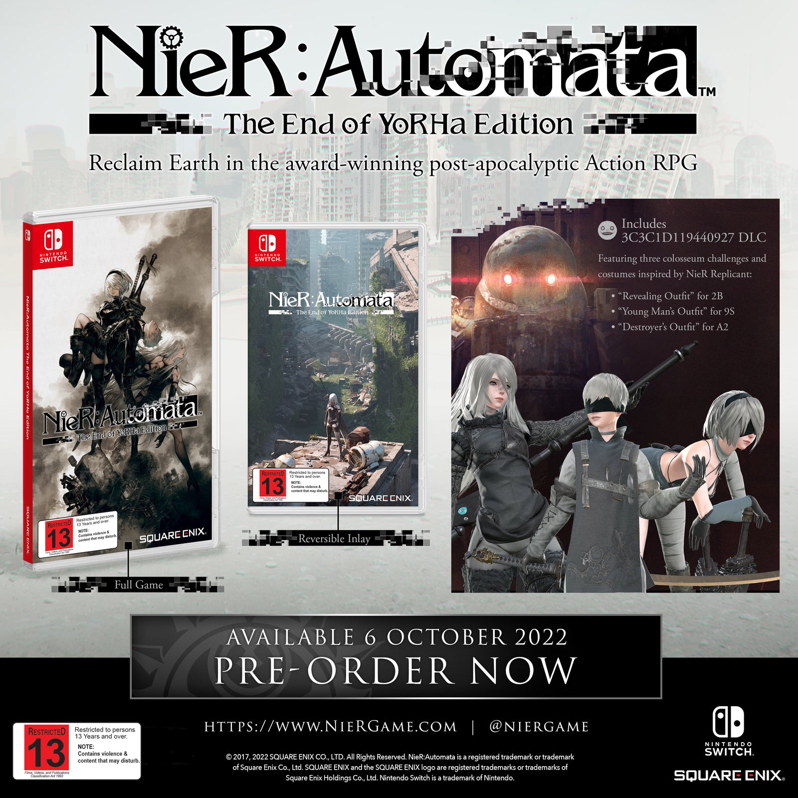 Check Out Nintendo Switch Exclusive DLC for NieR Automata - Siliconera