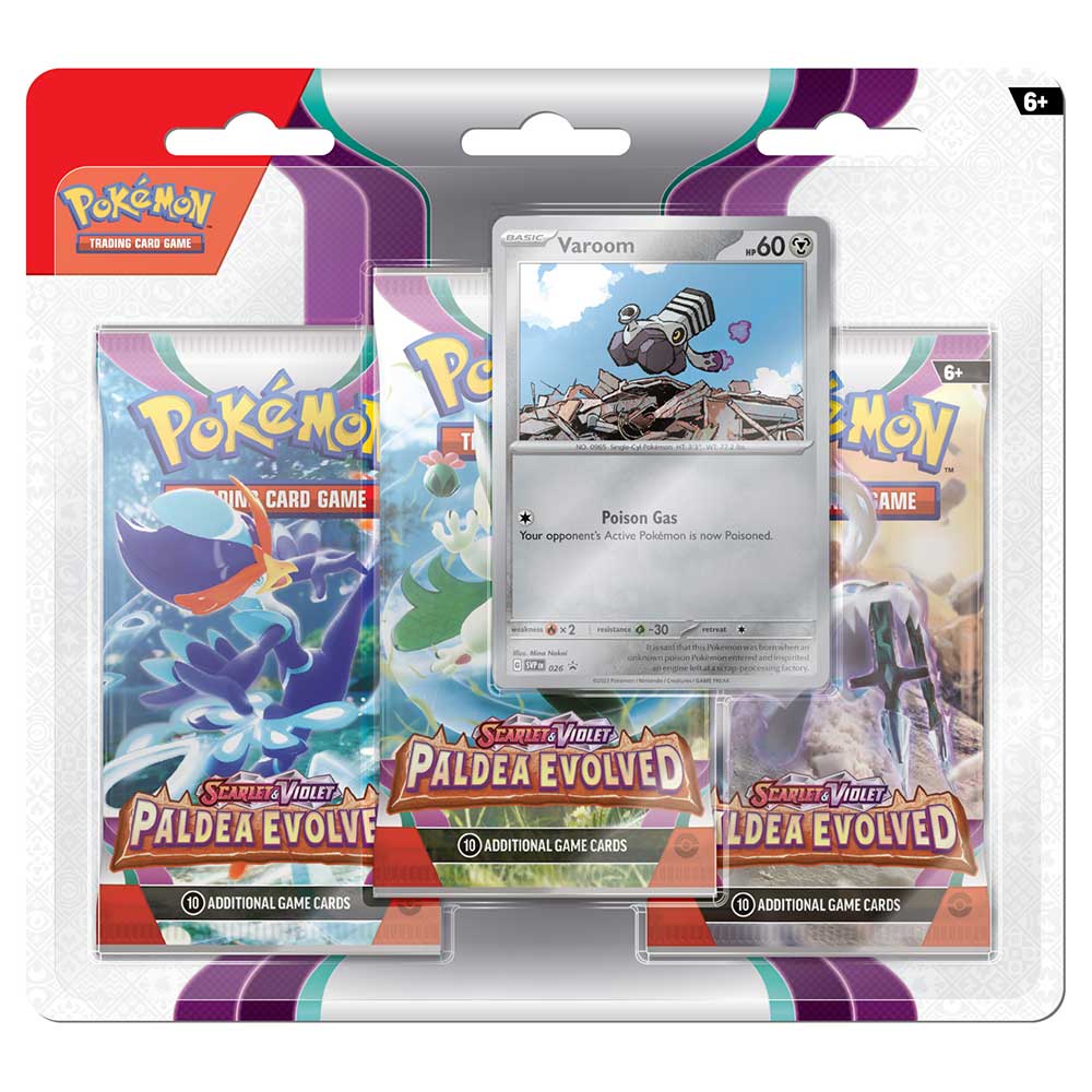 Pokemon TCG: Scarlet & Violet Paldea Evolved Three-Booster Blister Pack