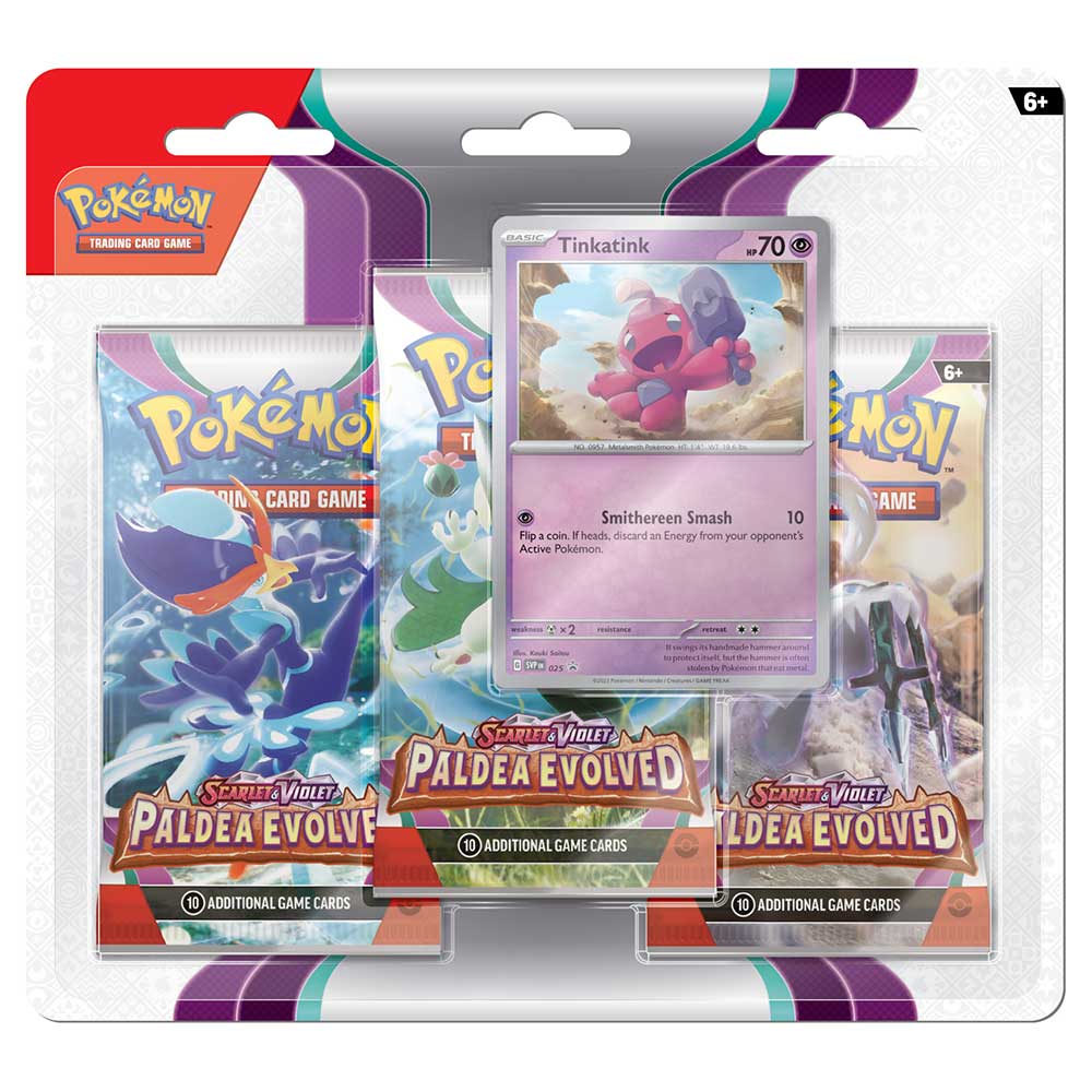 Pokemon TCG: Scarlet & Violet Paldea Evolved Three-Booster Blister Pack